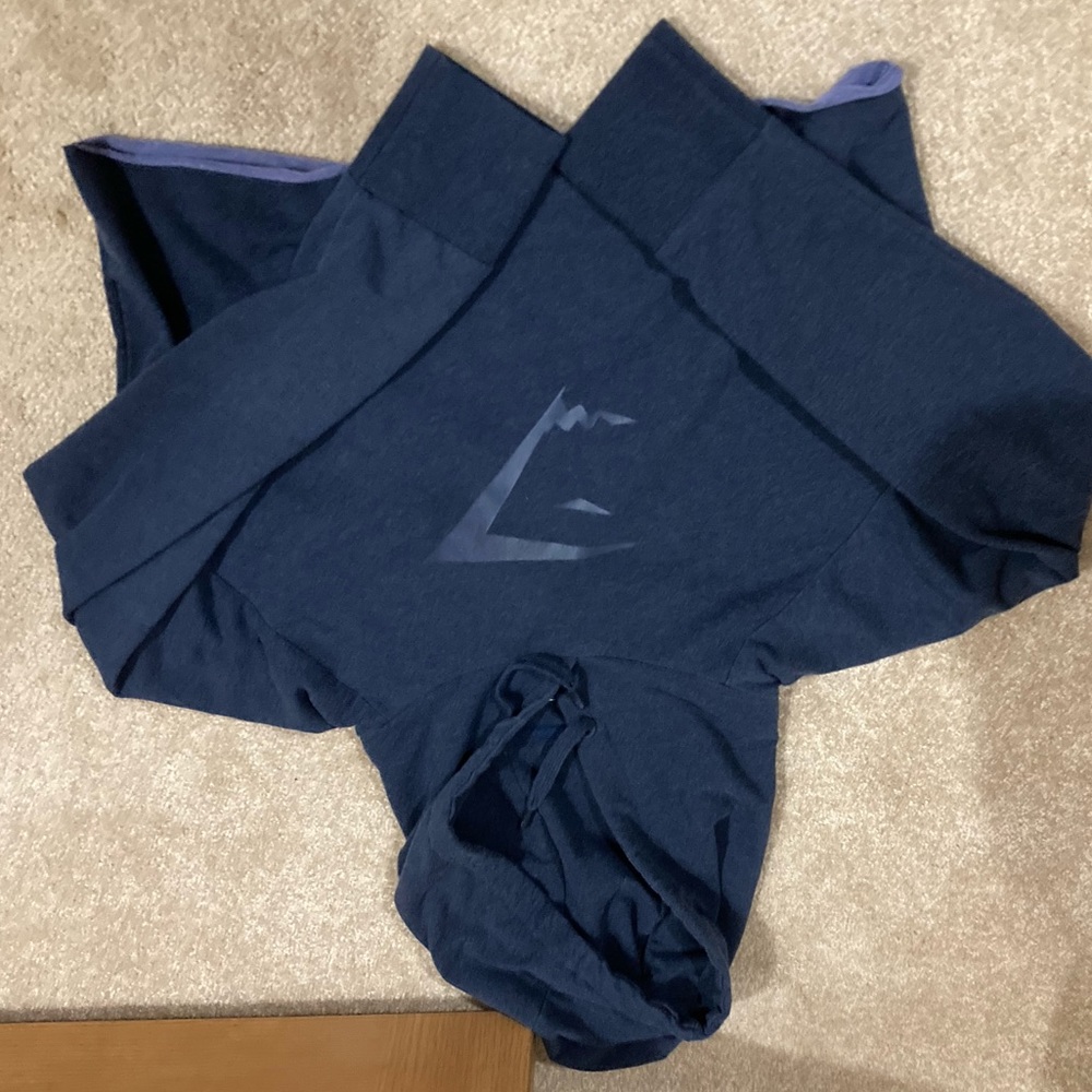Gymshark cropped hoodie blue, Large